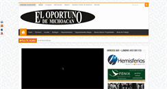 Desktop Screenshot of eloportunodemichoacan.com