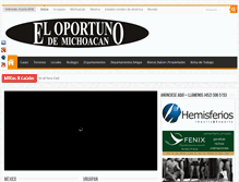 Tablet Screenshot of eloportunodemichoacan.com
